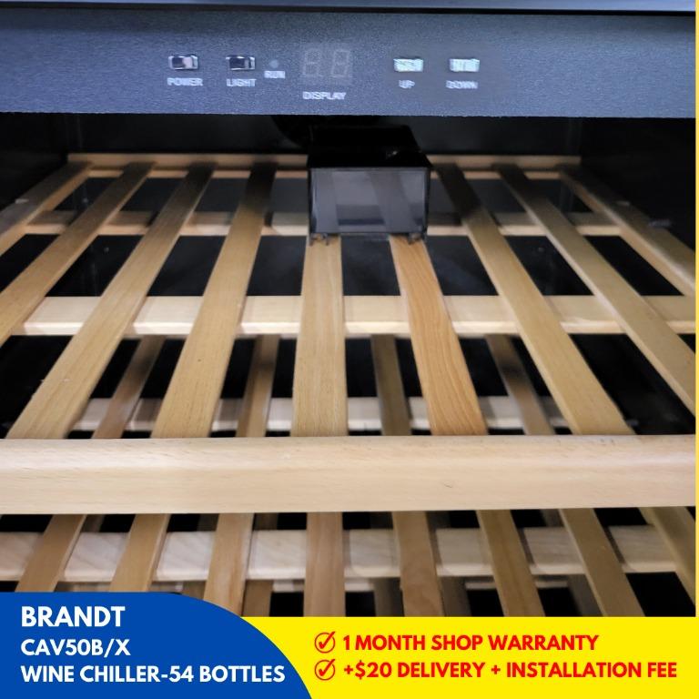 BRANDT WINE CHILLER (54 BOTTLES)_CAV50B/X, TV & Home Appliances