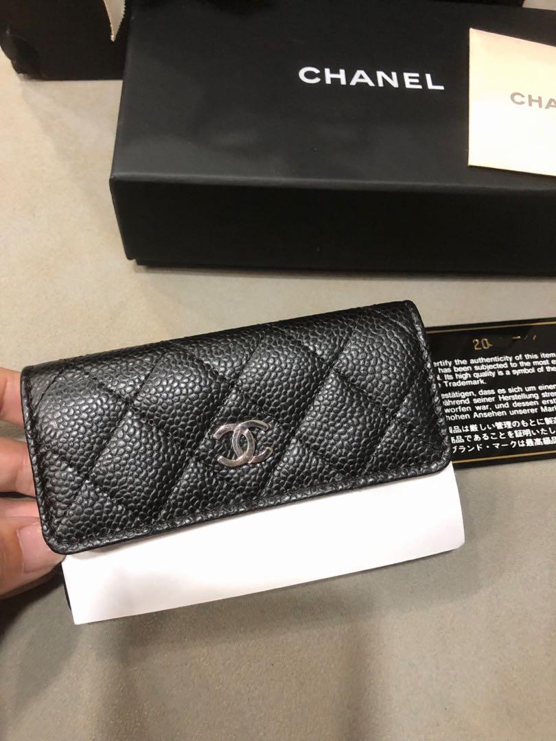 Chanel Black Caviar Half Moon WOC Wallet Chain Bag SHW – Boutique