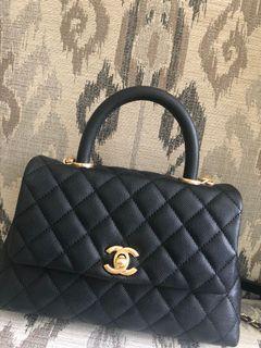 Chanel handle bag purse