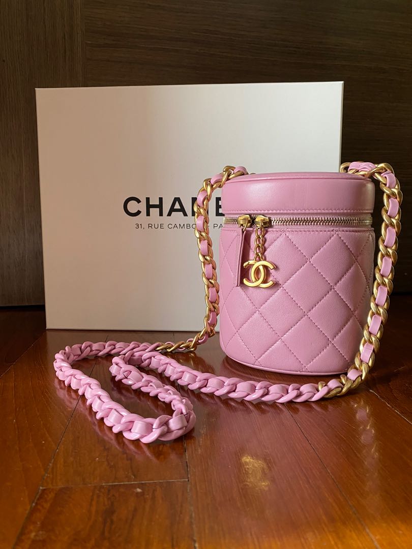 Chanel Pink Vanity Bag, Women's Fashion, Bags & Wallets, Crossbody