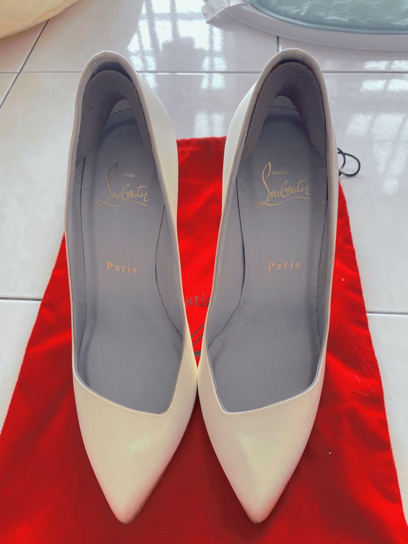 Louboutin best sale bridal heels
