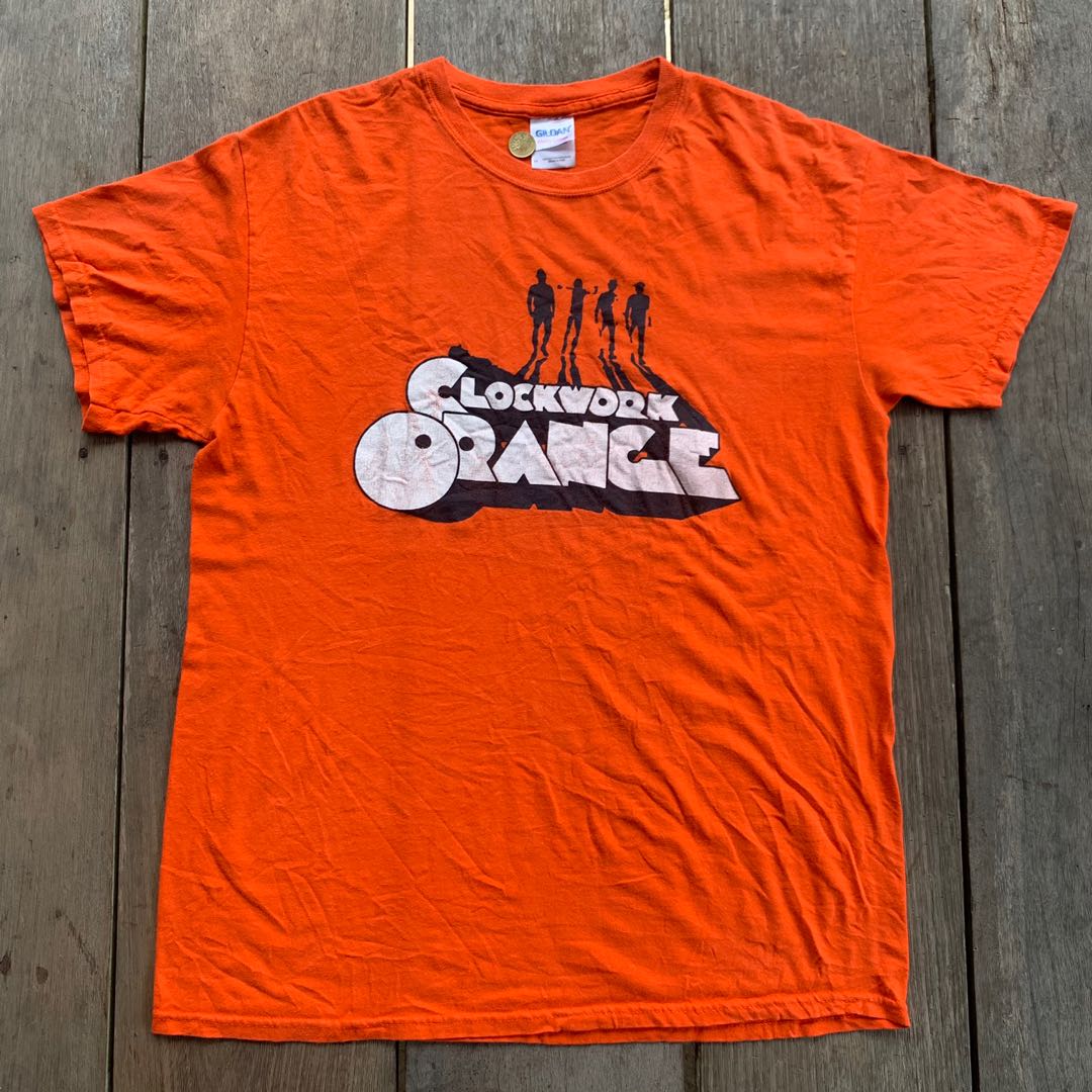 Y2K Clockwork orange T-shirt, Men's 