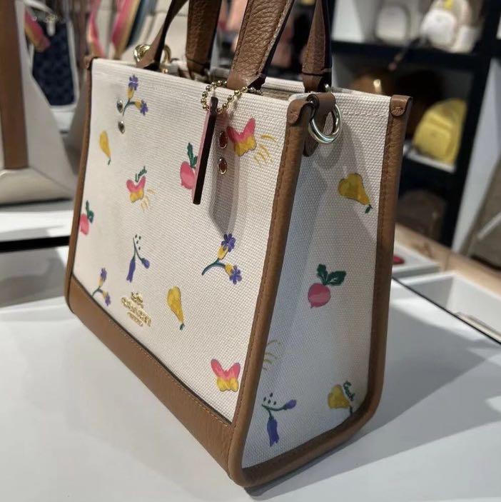 Coach Garden Embroidery Tote Bag, Women's Fashion, Bags & Wallets, Tote