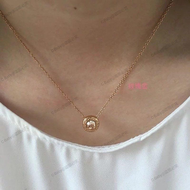 Coach open circle stone strand necklace hot sale