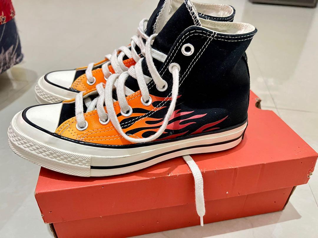 flame converse high tops