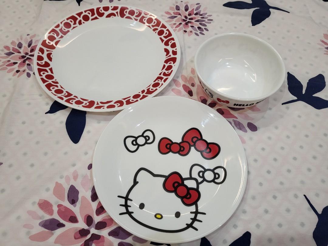 Corelle Hello Kitty, Furniture & Home Living, Kitchenware & Tableware