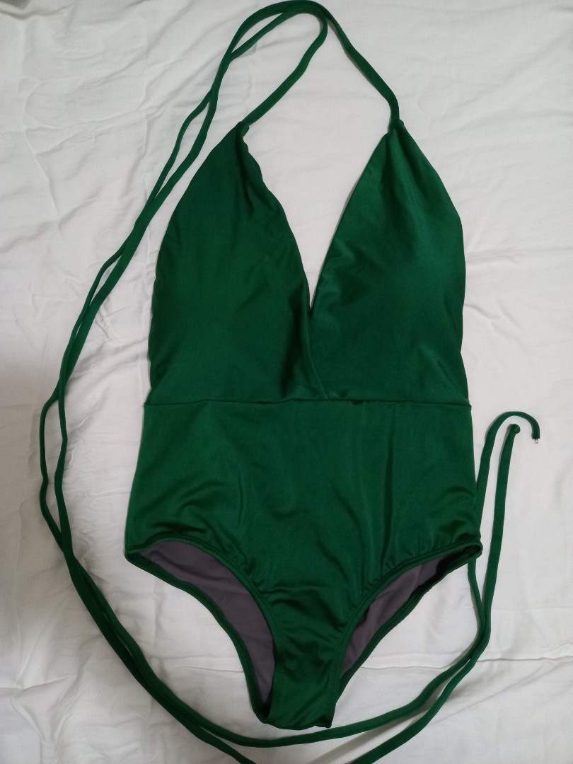 Dark forest green one piece swimsuit, Women's Fashion, Swimwear