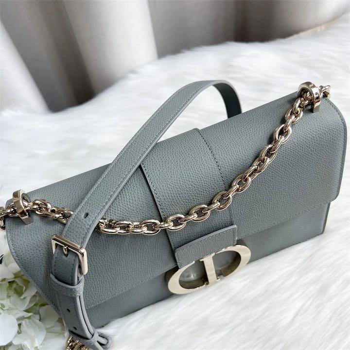 ✖️SOLD✖️ Dior 30 Montaigne Chain Bag in Bluish Grey Grained Calfskin GHW,  Luxury, Bags & Wallets on Carousell
