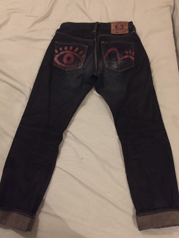 Evisu seagull japan denim, Fesyen Pria 