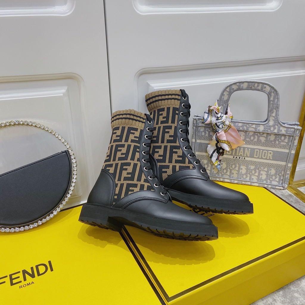 Fendi martin boots hotsell