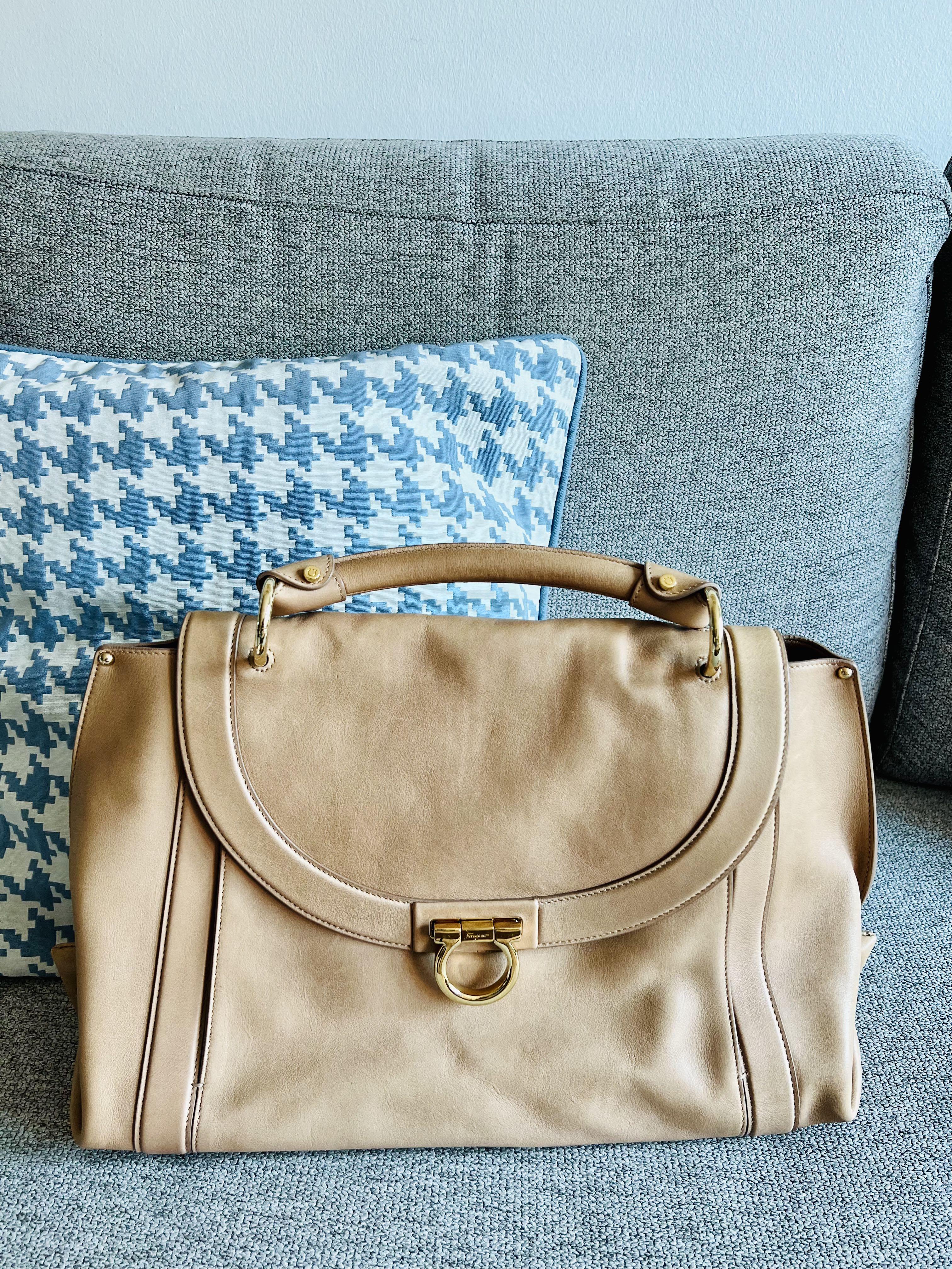 Salvatore ferragamo large tote deals