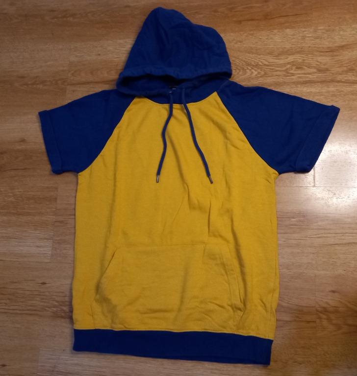 Forever 21 Yellow Short-Sleeve Hoodie - Men