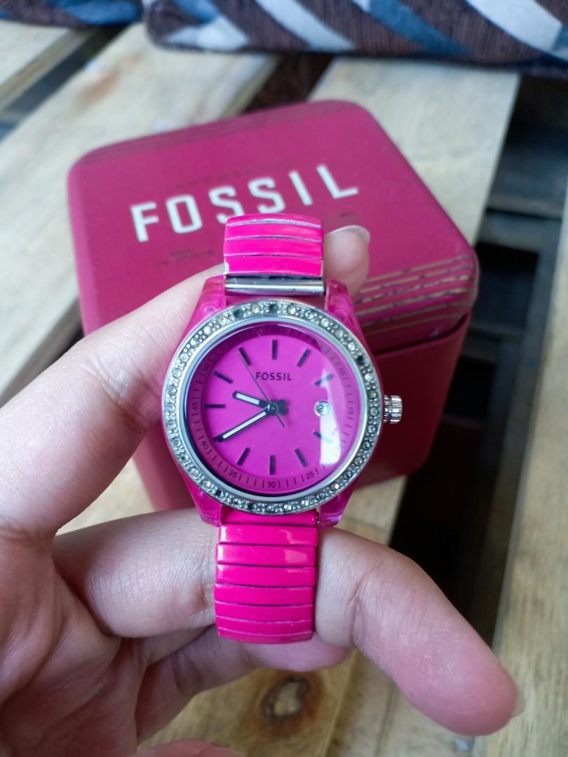 hot pink coach watch