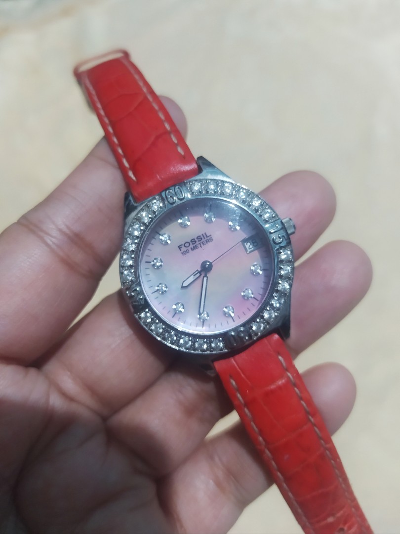 FOSSIL Blue AM-3498 Quartz Analog 