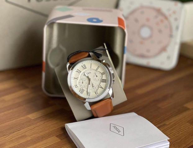 FOSSIL Grant Chronograph Brown Leather 