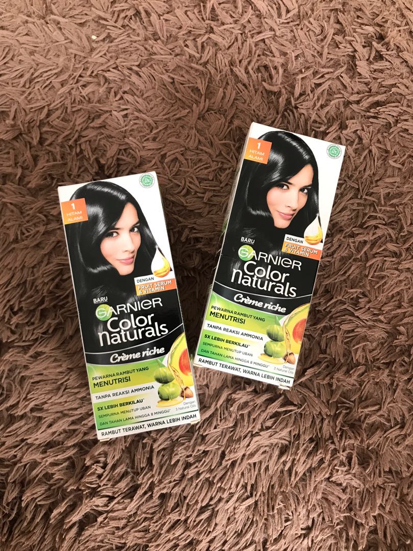 Garnier Hair Colour Hitam Alami / Cat Rambut Garnier /, Kesehatan
