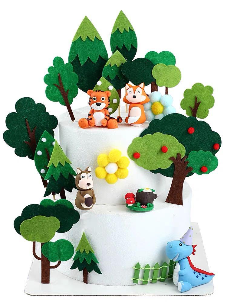 Jungle Tree Cake Decorations Shelly Lighting