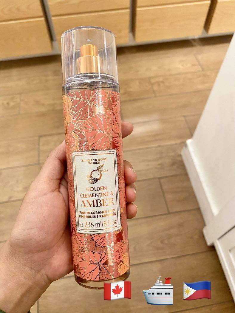 bath and body works golden clementine and amber