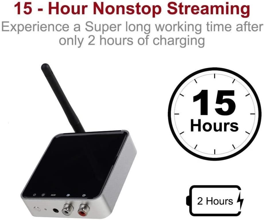 "Golvery Bluetooth 5.0 Transmitter Receiver, 328ft Long Range Bluetooth