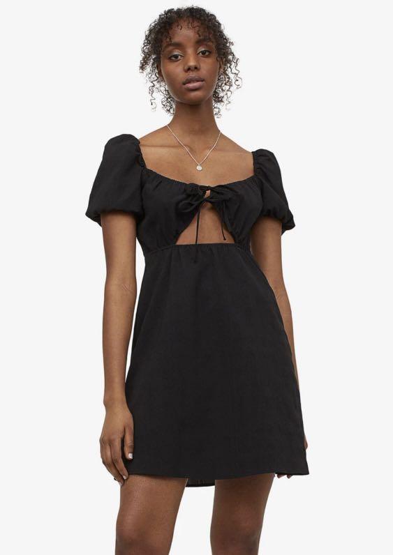 Puff sleeve dress h&m top