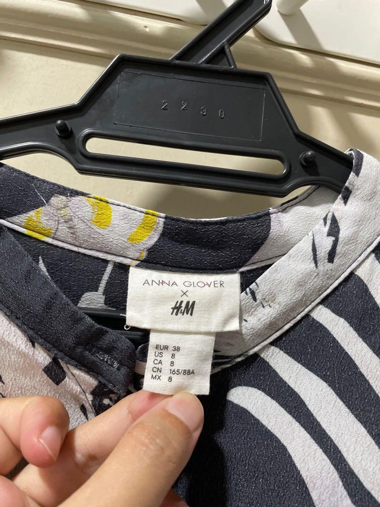 Mode Shirts Longsleeves Anna Glover × H&M Anna Glover \u00d7 H&M Longesleeve volledige print casual uitstraling 