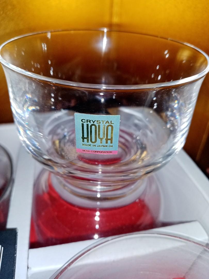 Hoya crystal wine/whiskey glasses, Furniture & Home Living, Kitchenware