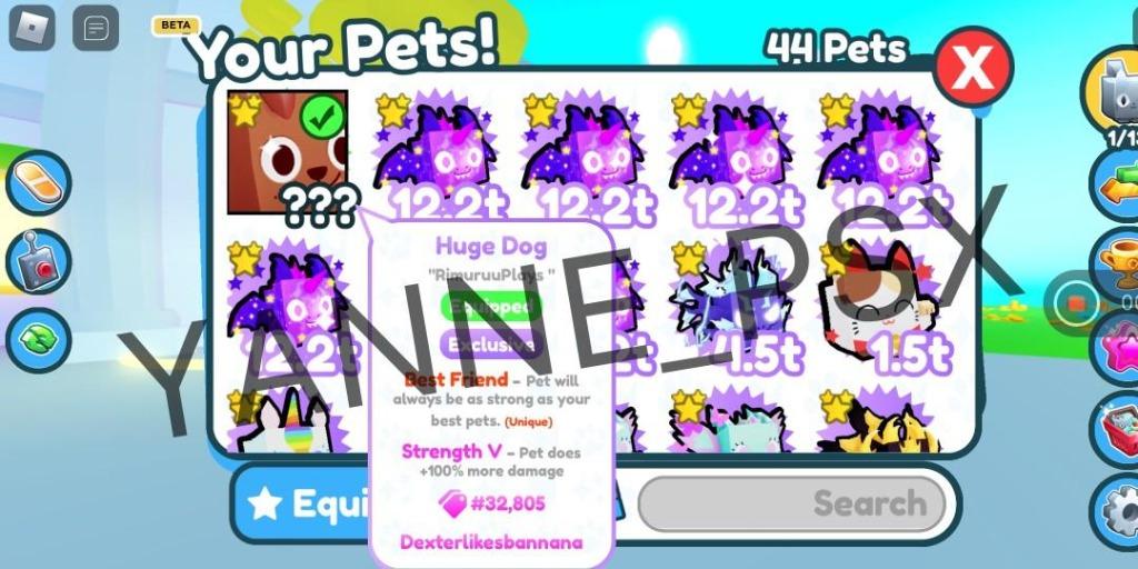 HUGE DOG [Pet Simulator X Huges, Huge Exclusives, Huge Pets], Video