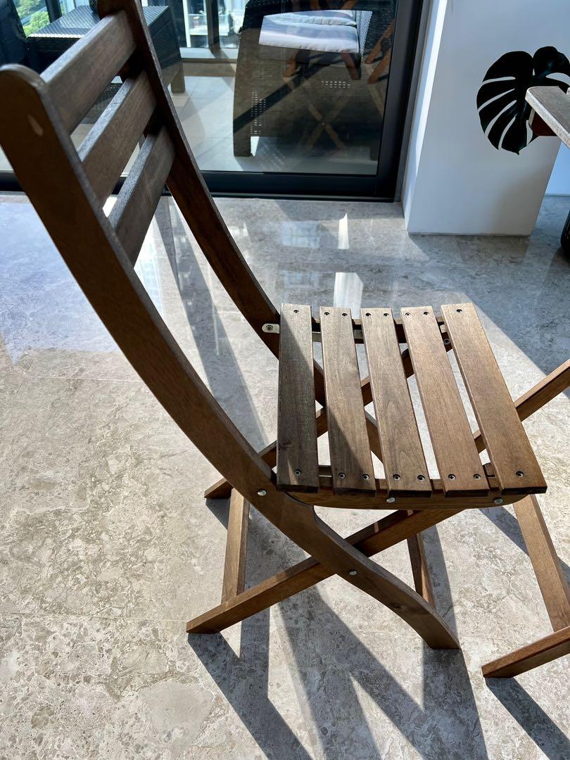 IKEA Askholmen Outdoor Table & 2 Chair Set, Furniture & Home Living