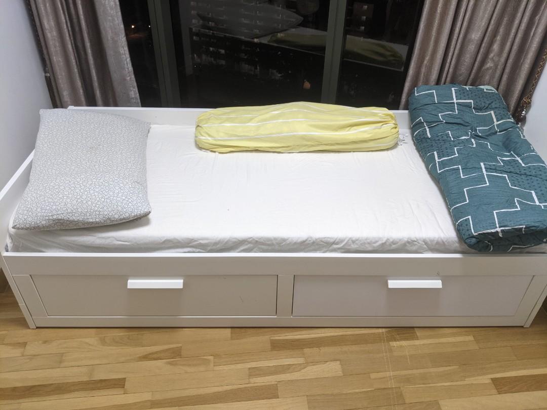 Ikea brimnes daybed, Furniture & Home Living, Furniture, Bed Frames