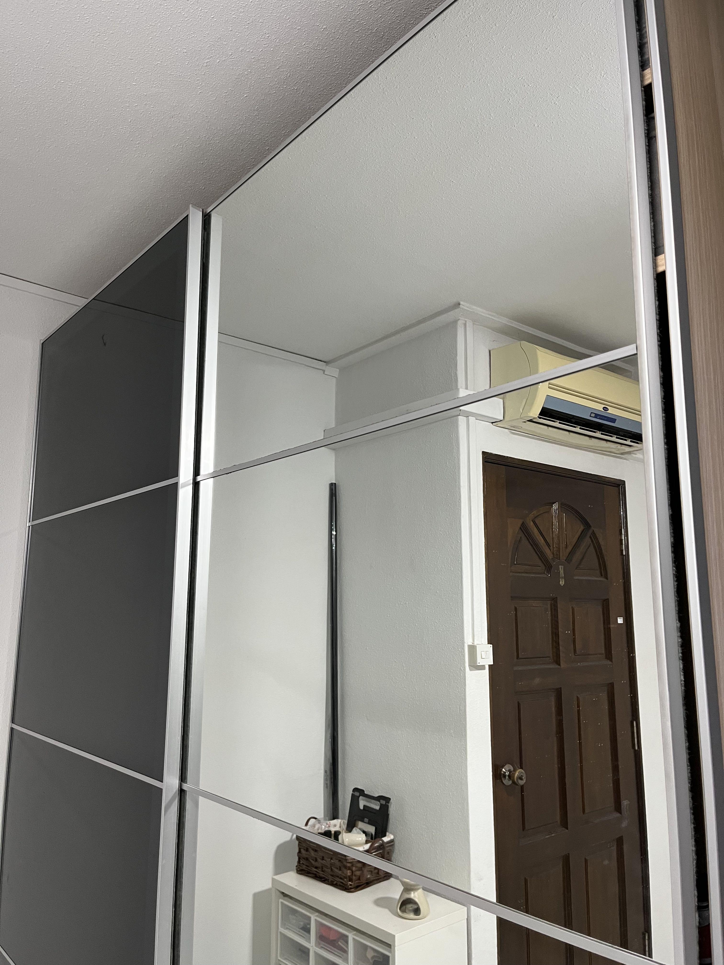 IKEA PAX wardrobe sliding doors and frame, Furniture & Home Living