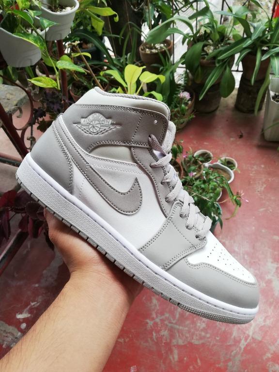 Jordan 1 Mid Linen, Men's Fashion, Footwear, Sneakers on Carousell