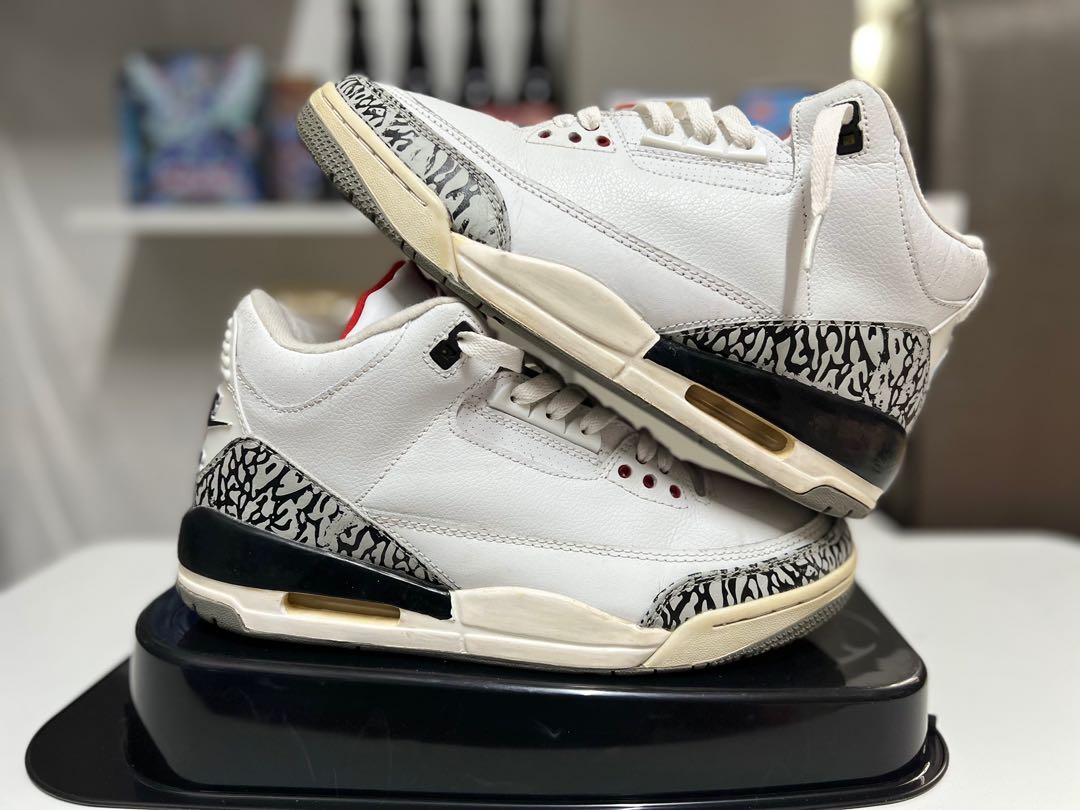 Air jordan 3 deals white cement 2013