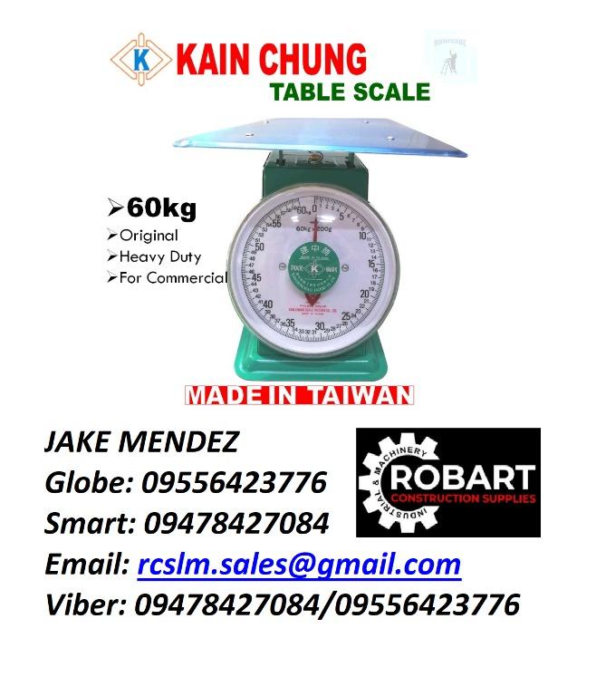 KAIN CHUNG TABLE SCALE, Commercial & Industrial, Construction Tools ...
