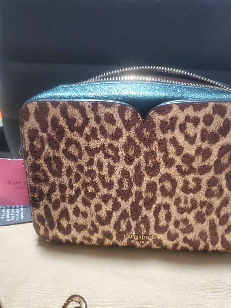 Kate spade leopard print leather bag Women s Fashion Bags