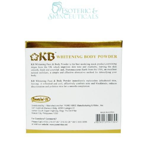 [ Esoterica ] KB WHITENING FACE AND BODY POWDER FOR ADVANCED SKIN CARE 100g BODY POWDER CLAY FDA