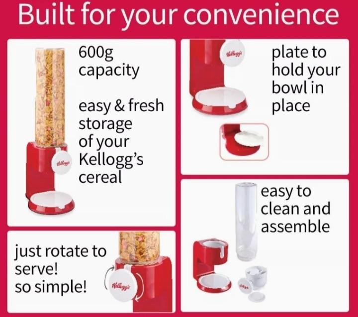Kelloggs Cereal Dispenser, TV & Home Appliances, Kitchen Appliances
