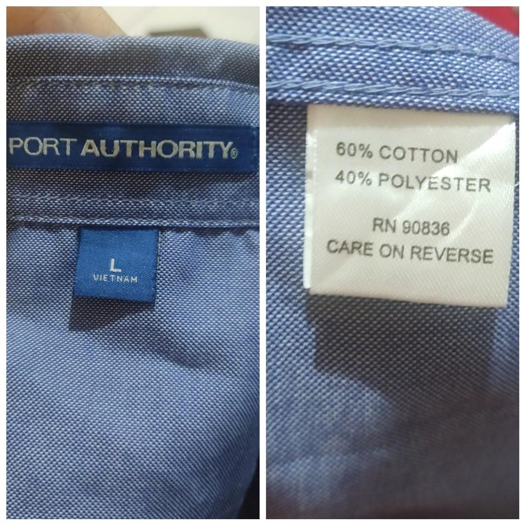 Kemeja Denim Second Branded Port Authority Made Vietnam XL