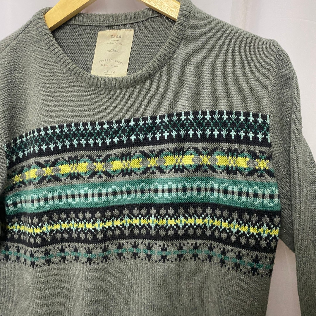 fair isle sweater zara