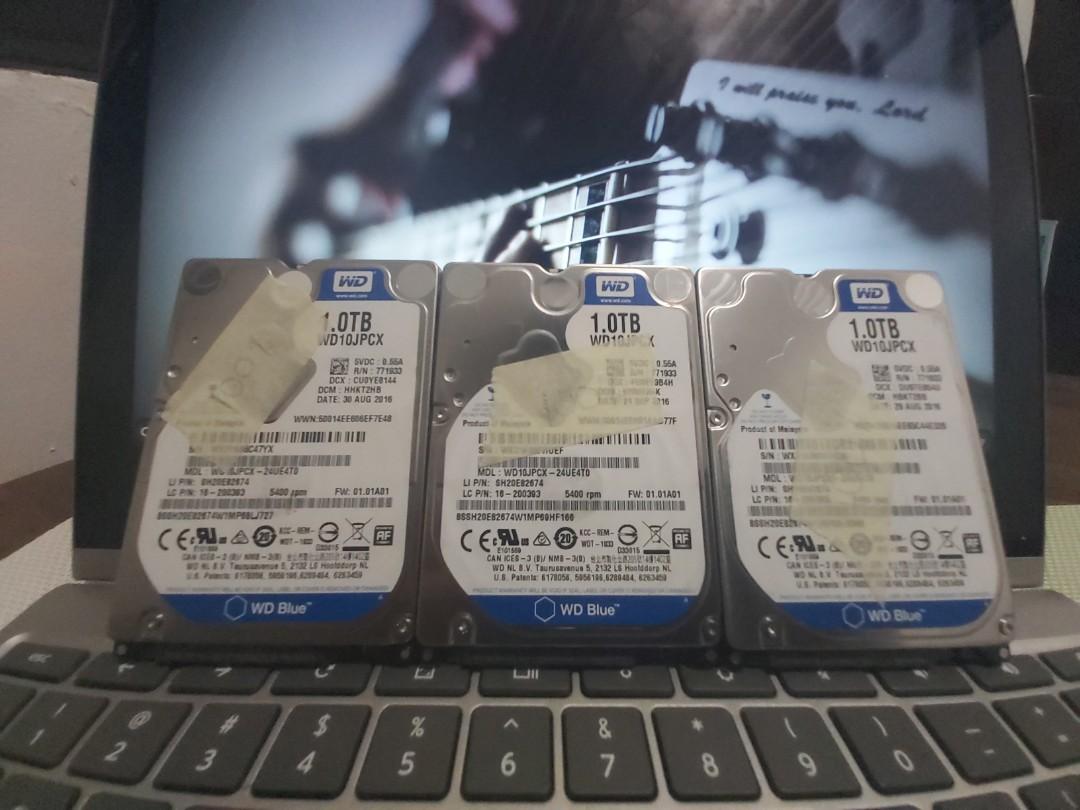 Laptop Hard Disk 1TB (Category: Hard Disks & Thumbdrives) located in Mandaluyong City. Submitted by odaysmith (Listing ID 1169278957, Image 3). Description: Laptop HDD 2.5 1TB 99% Health Seagate Mandaluyong Area 2pcs Left.