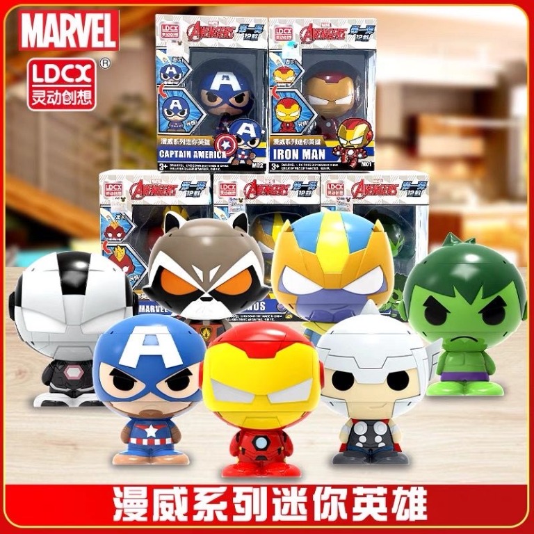 LDCX MARVEL MINI HEROES FIGURE ACTION BUTTON PART 2, Hobbies & Toys ...