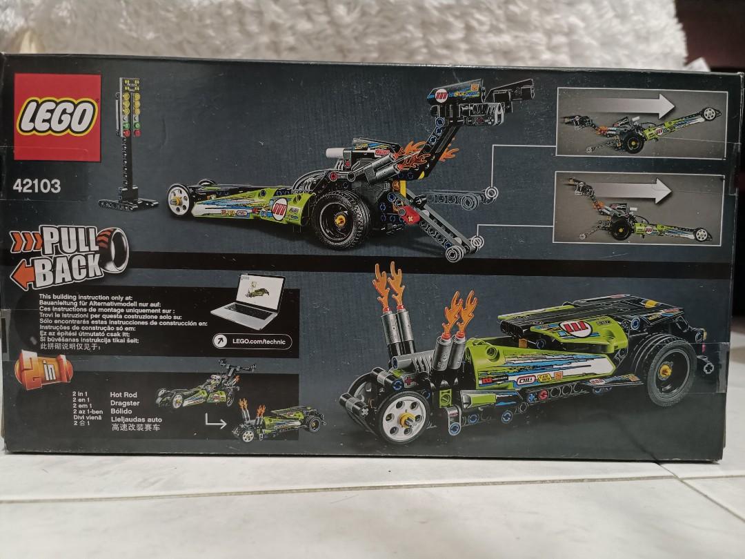 Lego technic 42103 hotsell instructions hot rod
