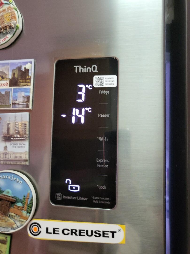 LG 656L SIDE BY SIDE FRIDGE LIKE NEW, TV & Home Appliances, Kitchen Appliances, Refrigerators