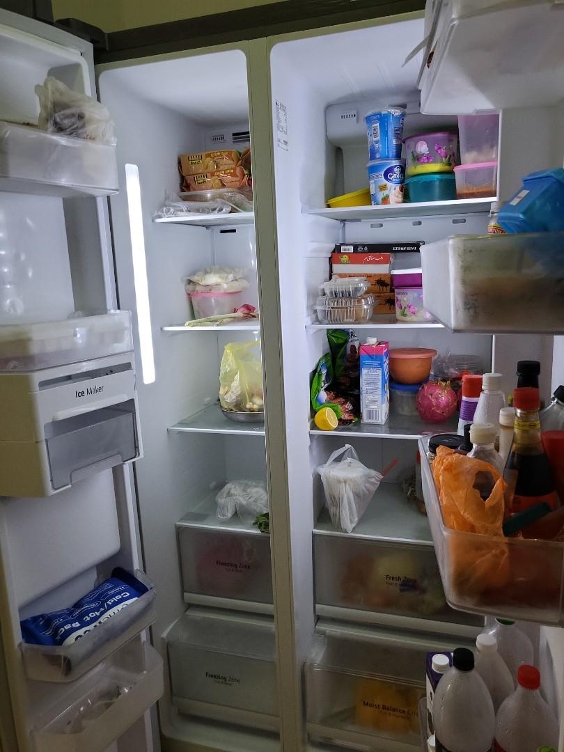 LG 656L SIDE BY SIDE FRIDGE LIKE NEW, TV & Home Appliances, Kitchen Appliances, Refrigerators