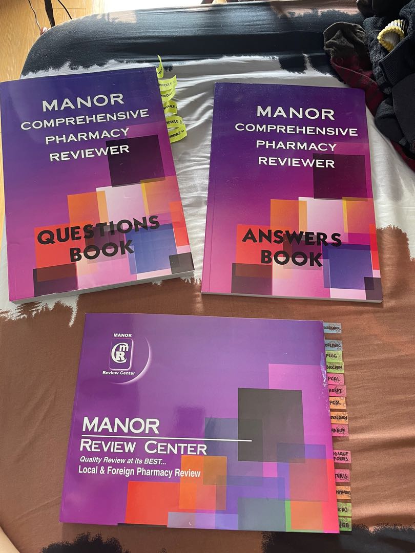 Pharmacy Board Exam Manor Review Center Books, Hobbies & Toys, Books