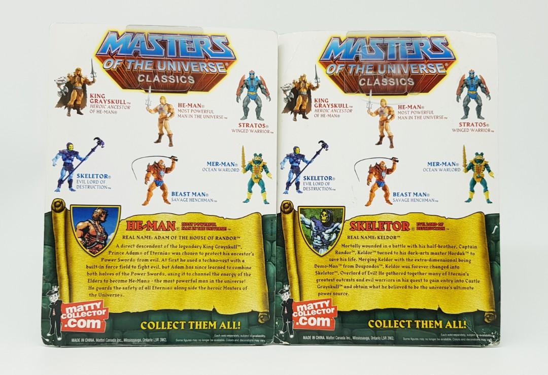 Masters of the universe - MOTU Classics He-man & Skeletor, Hobbies ...