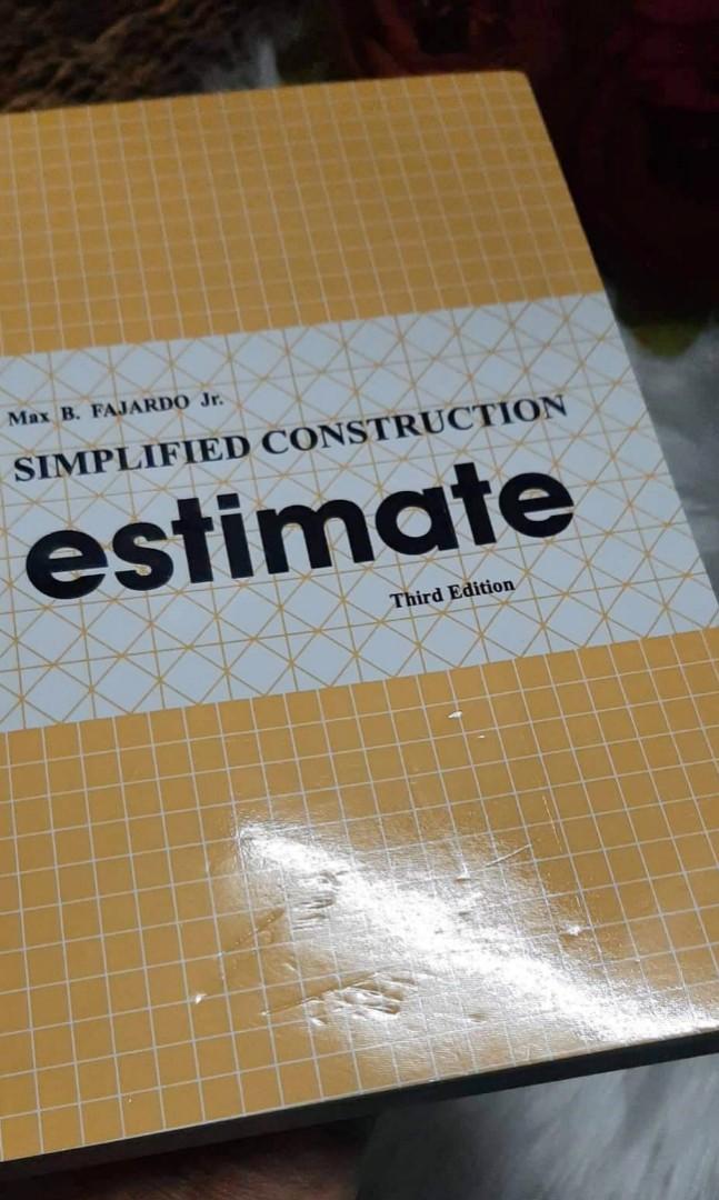 Max B. FAJARDO Jr. SIMPLIFIED CONSTRUCTION estimate Third Edition