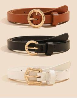 Metal PU Buckle Belt