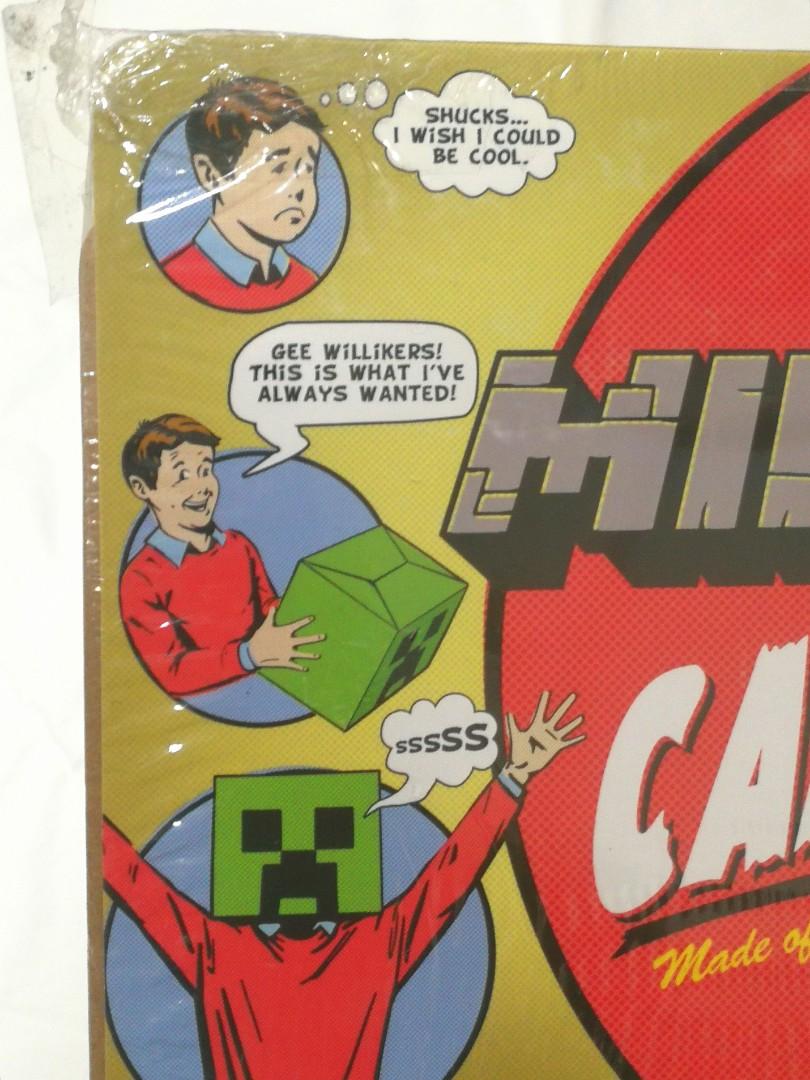 Minecraft Cardboard Creeper Head Original Mojang USA Merchandise