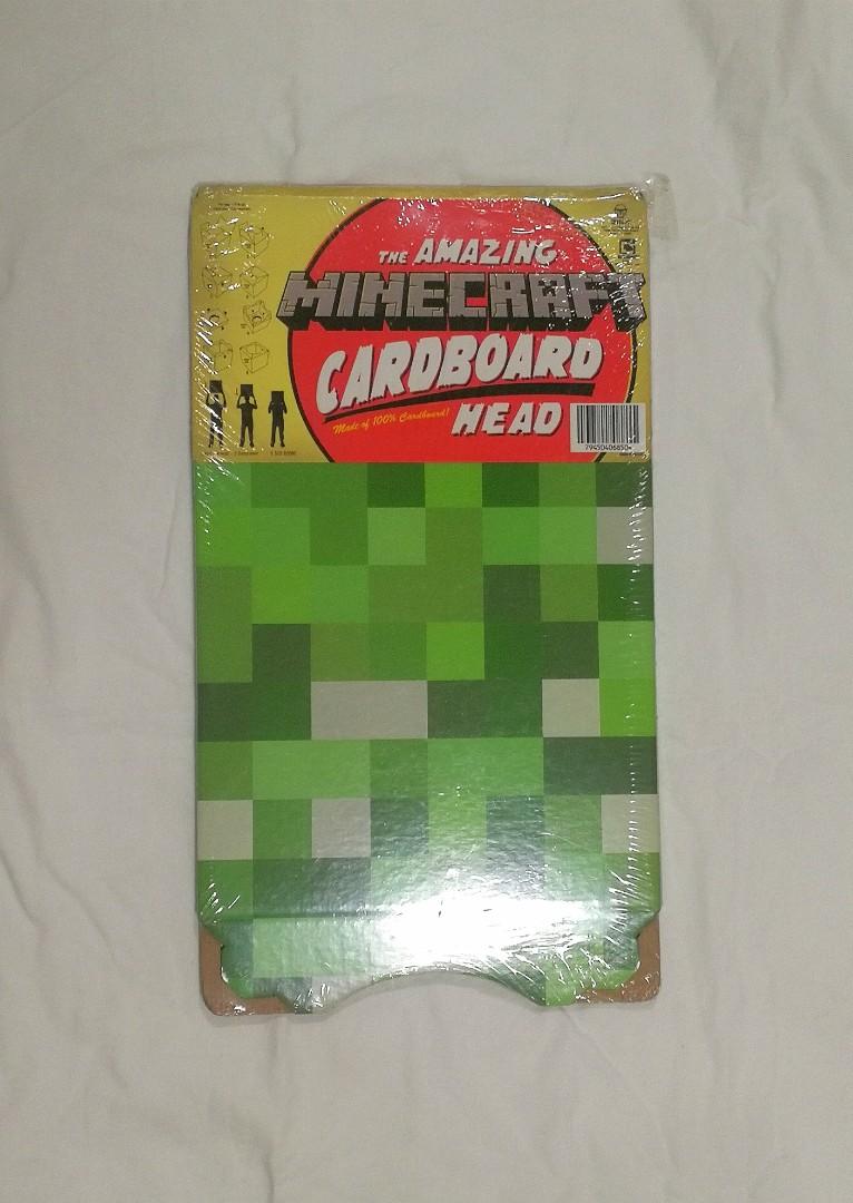 Minecraft Cardboard Creeper Head Original Mojang USA Merchandise