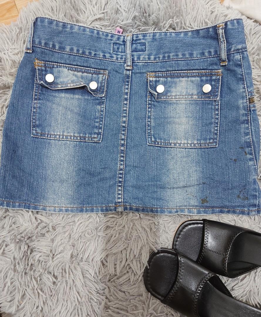 Mini Denim Skirt Womens Fashion Bottoms Skirts On Carousell 8352